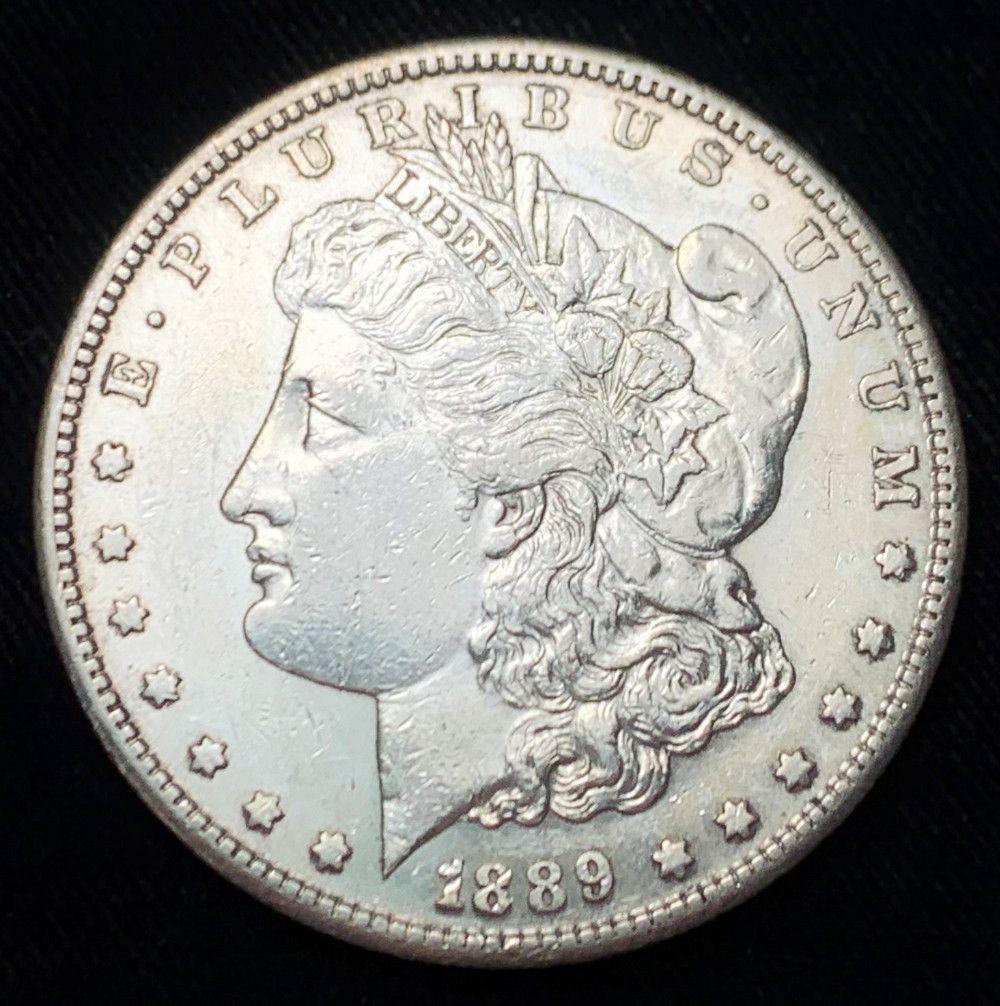 1889-S Morgan Silver Dollar AU (1 of 2)