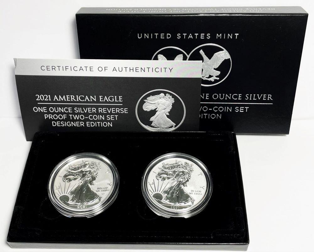 2021 American Silver Eagle Reverse Proof (2-coins) (1 of 4)