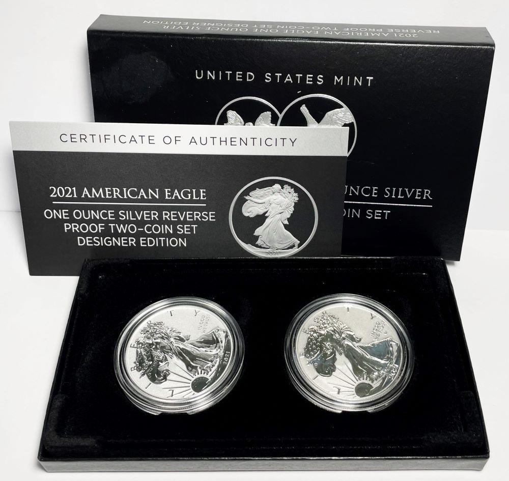 2021 American Silver Eagle Reverse Proof (2-coins) (1 of 4)