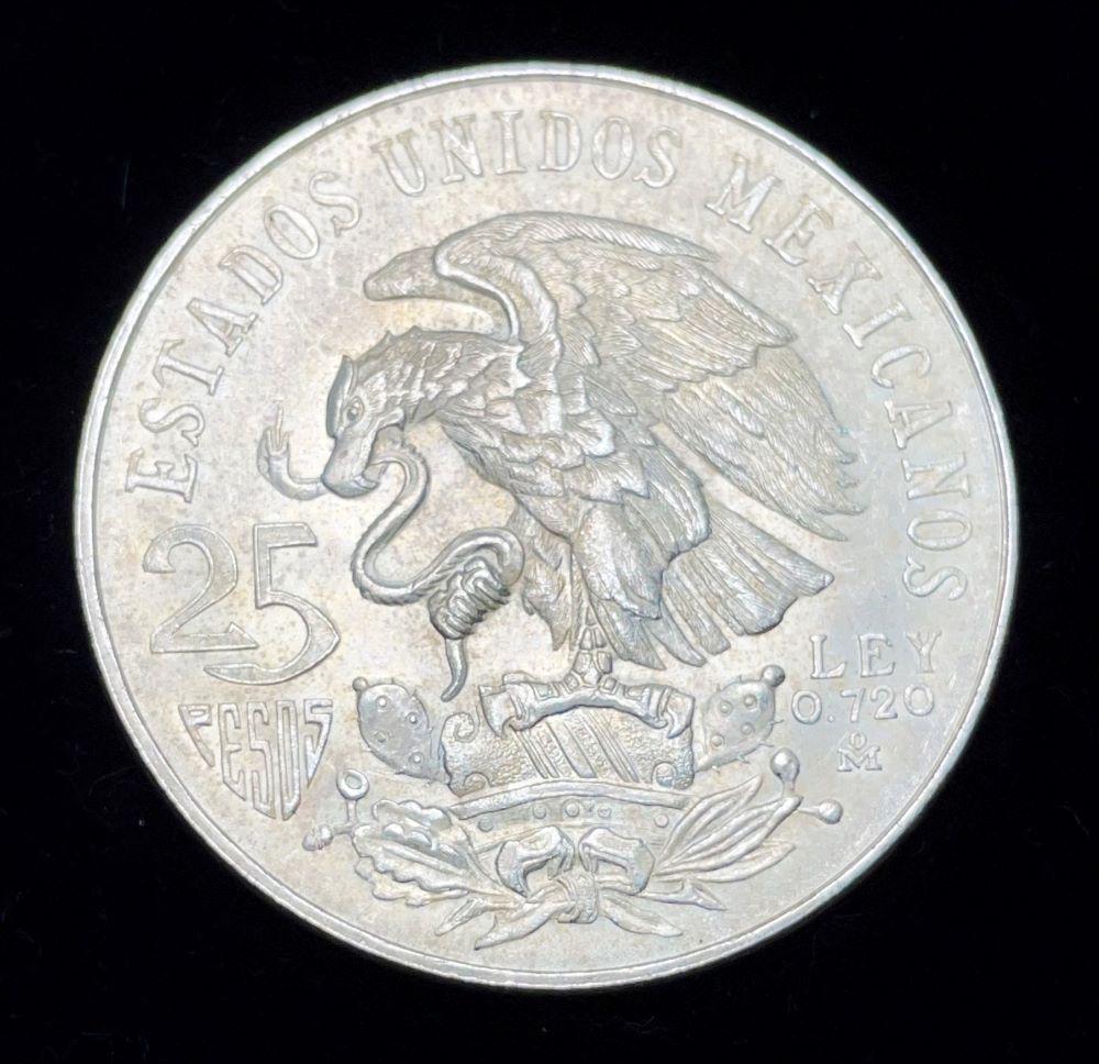 1968 Mexican Peso Silver Coin 0.37 ozt ASW (1 of 2)