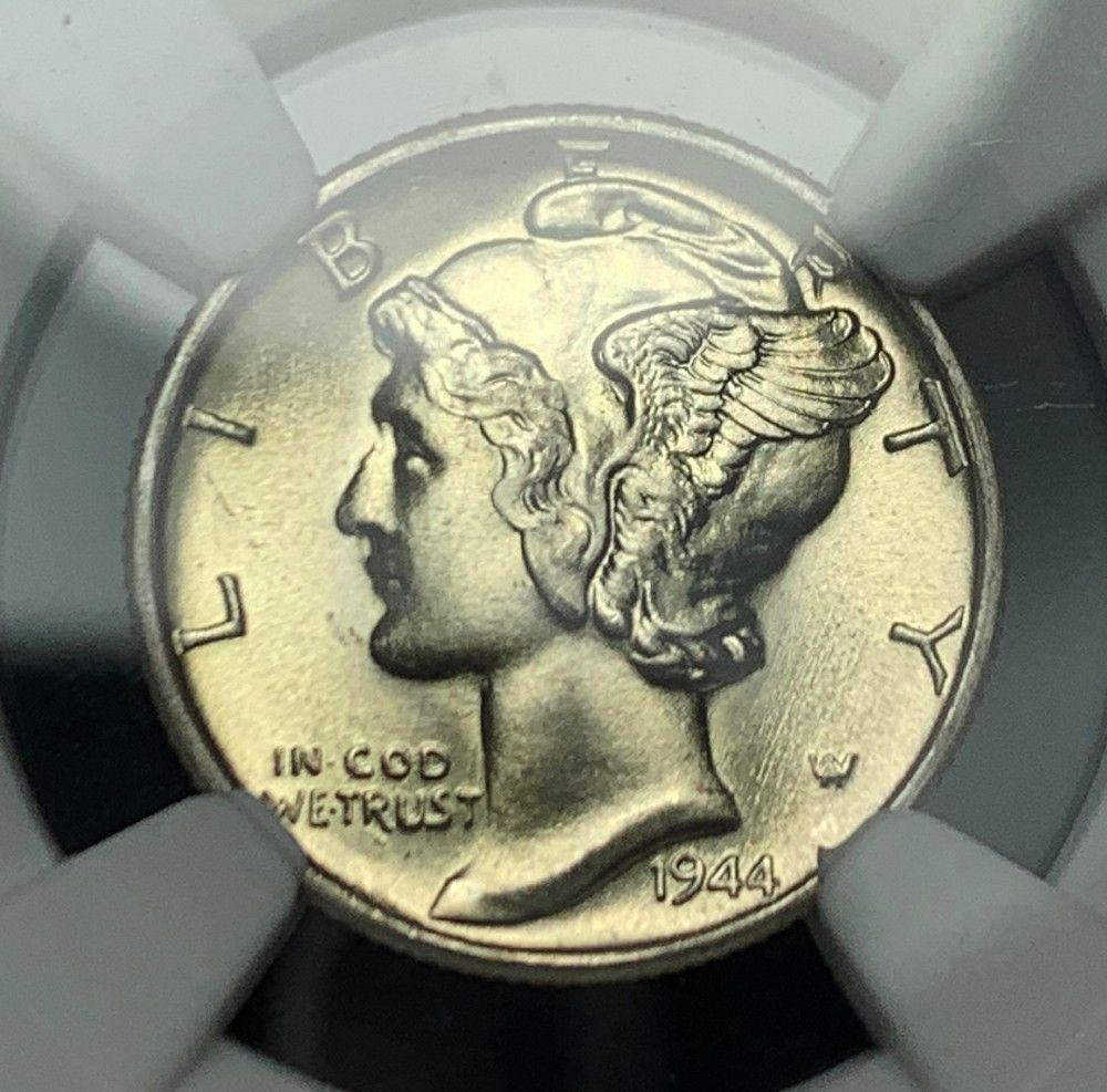 Last Minute! 1944 Mercury Silver Dime NGC MS68 FB (1 of 8)