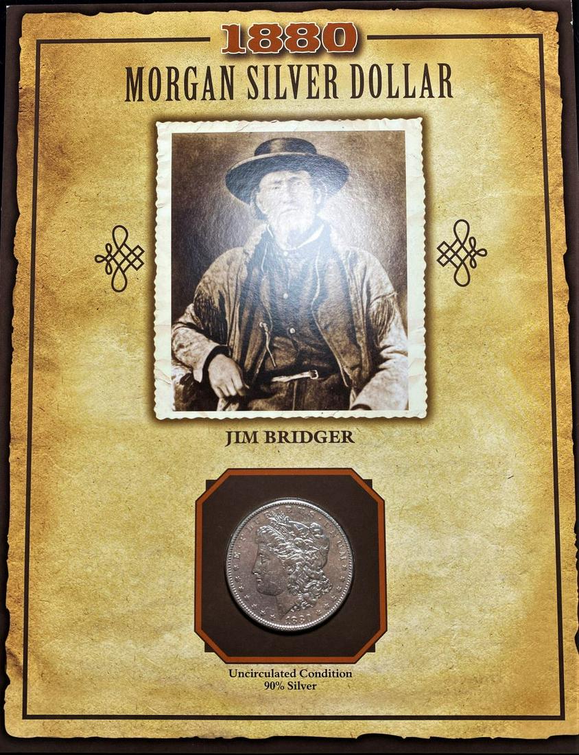 1880 Mint Condition Morgan Silver Dollar Jim Bridger (1 of 5)