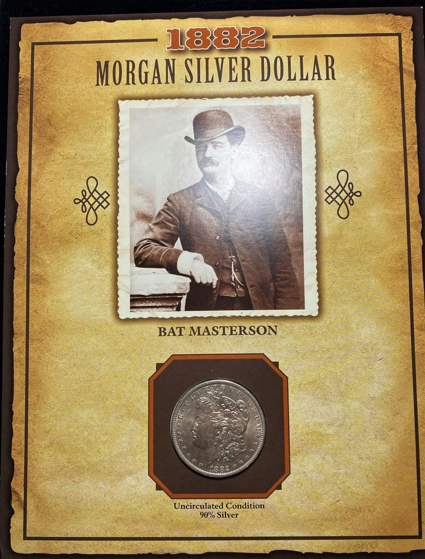 1882-O Mint Condition Morgan Silver 1$ Bat Masterson (1 of 5)