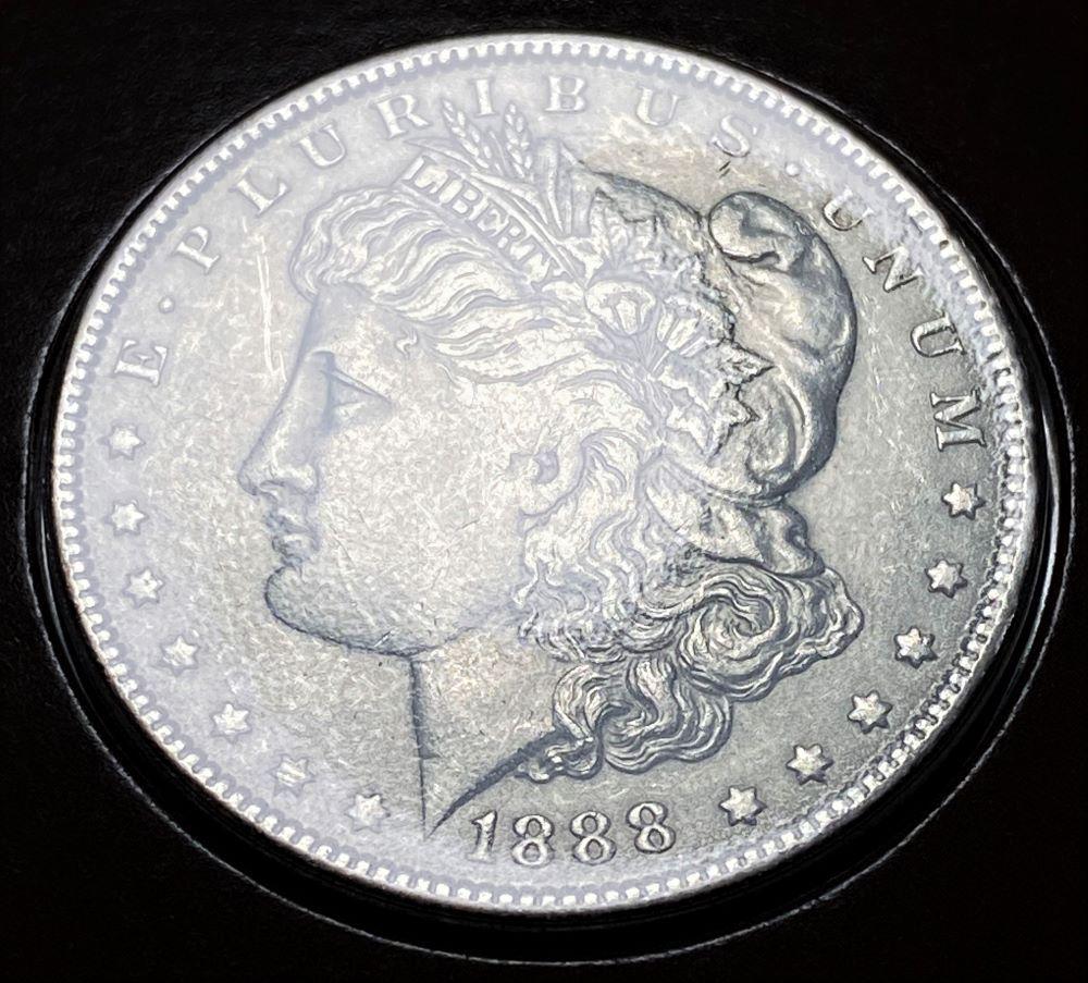 1888 Mint Condition Morgan Silver Dollar Bill Picket (1 of 5)