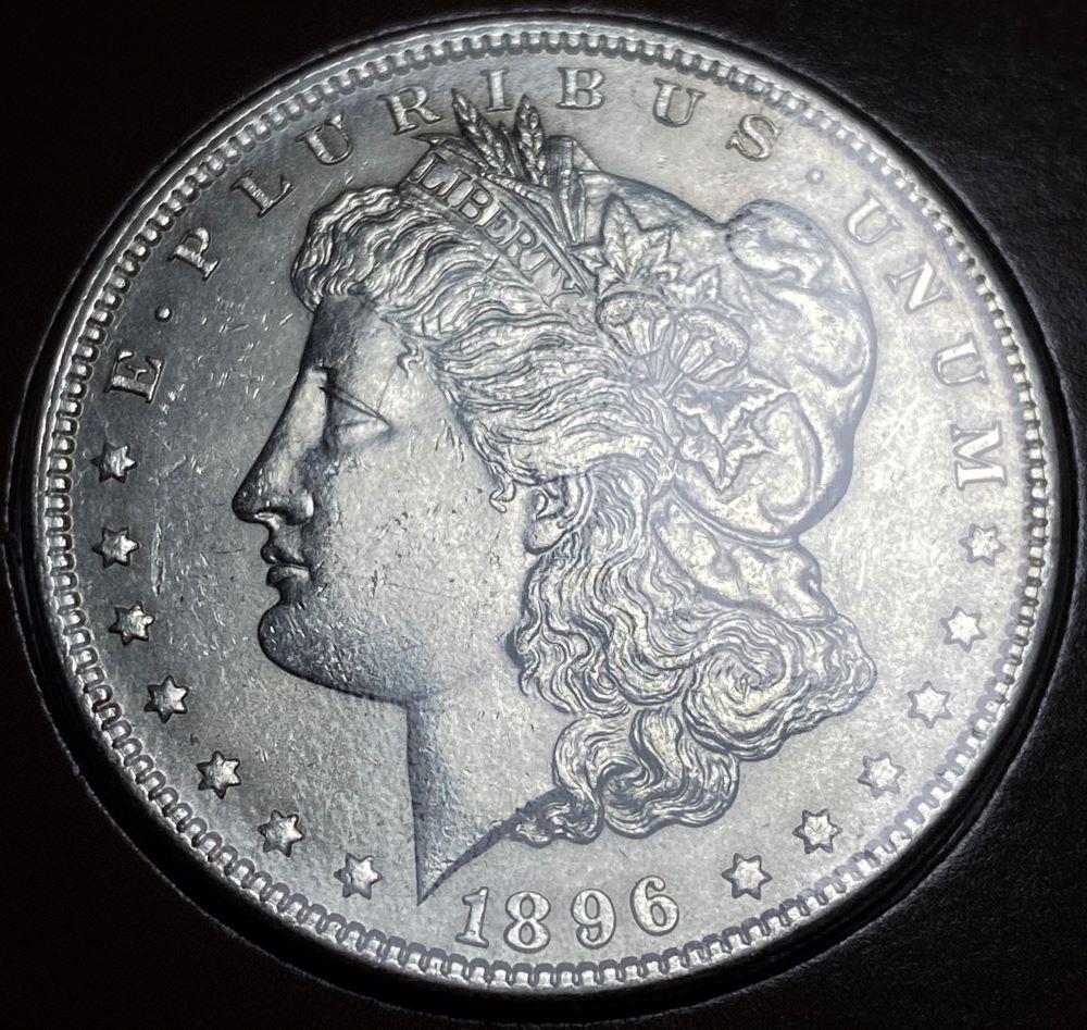 1896 Mint Cond. Morgan Silver Dollar Wild Bill Hickok (1 of 5)