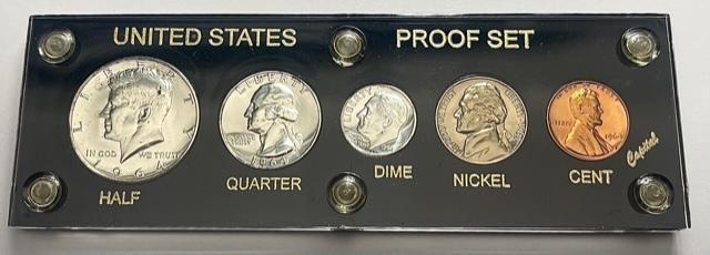 1964 United States Proof Set Capital Holder: Winner shall receive the exact set shown here. (SJ/B)