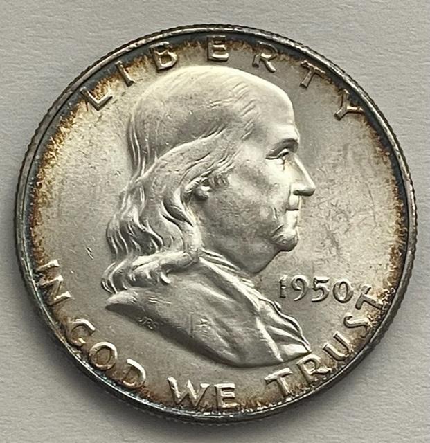 1950 Franklin Silver Half Dollar MS65 (1 of 2)