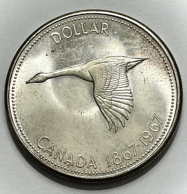 1967 Canadian Silver Dollar "Goose" (1 of 2)