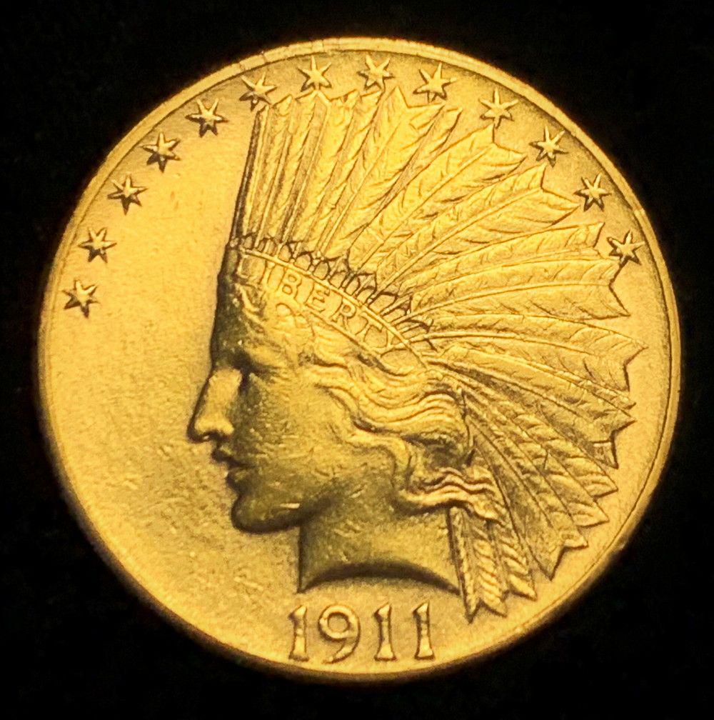 Last Minute! 1911 Indian Head $10 Gold MS63 Details (1 of 2)