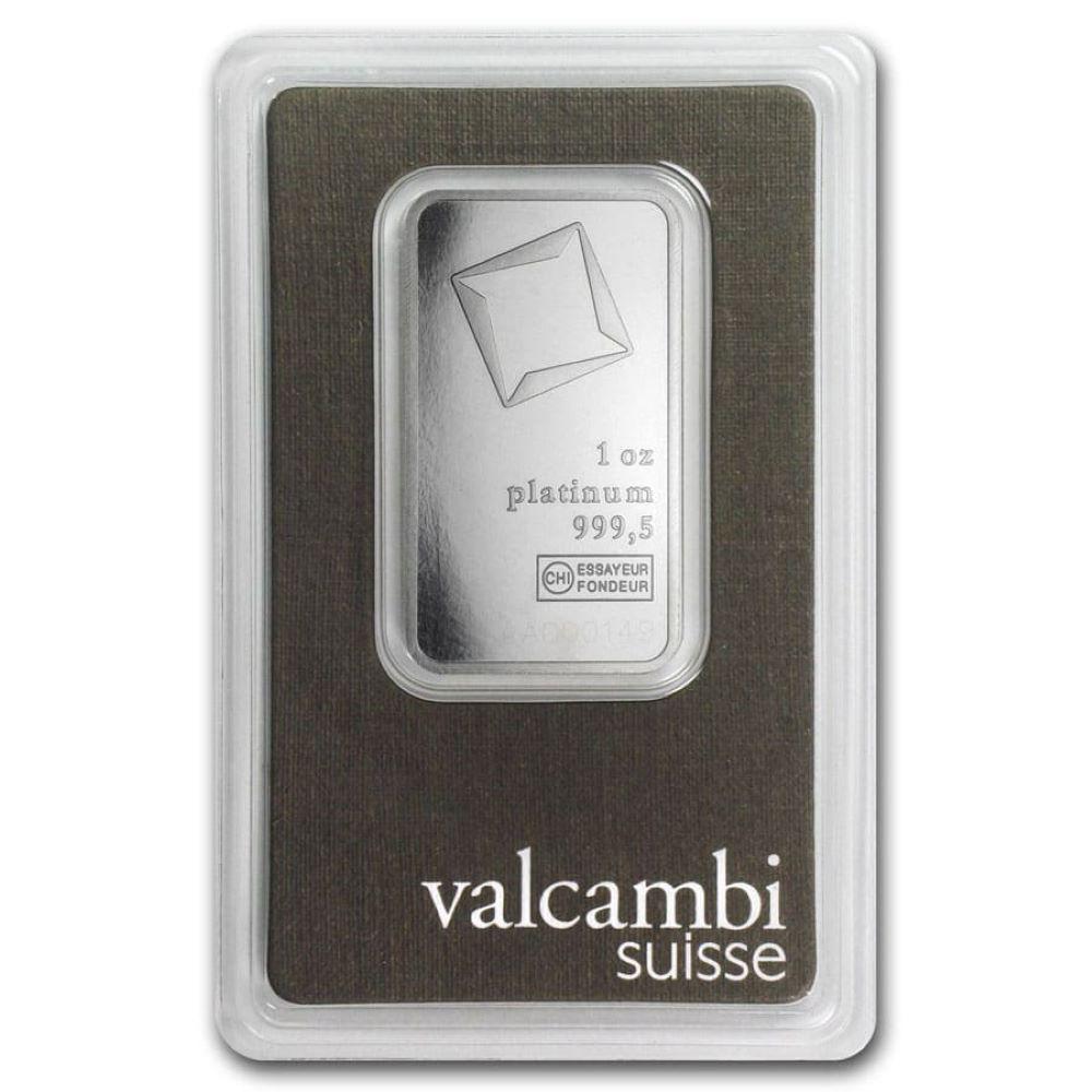Last Minute! 1 ozt Valcambi Platinum Bar (1 of 4)