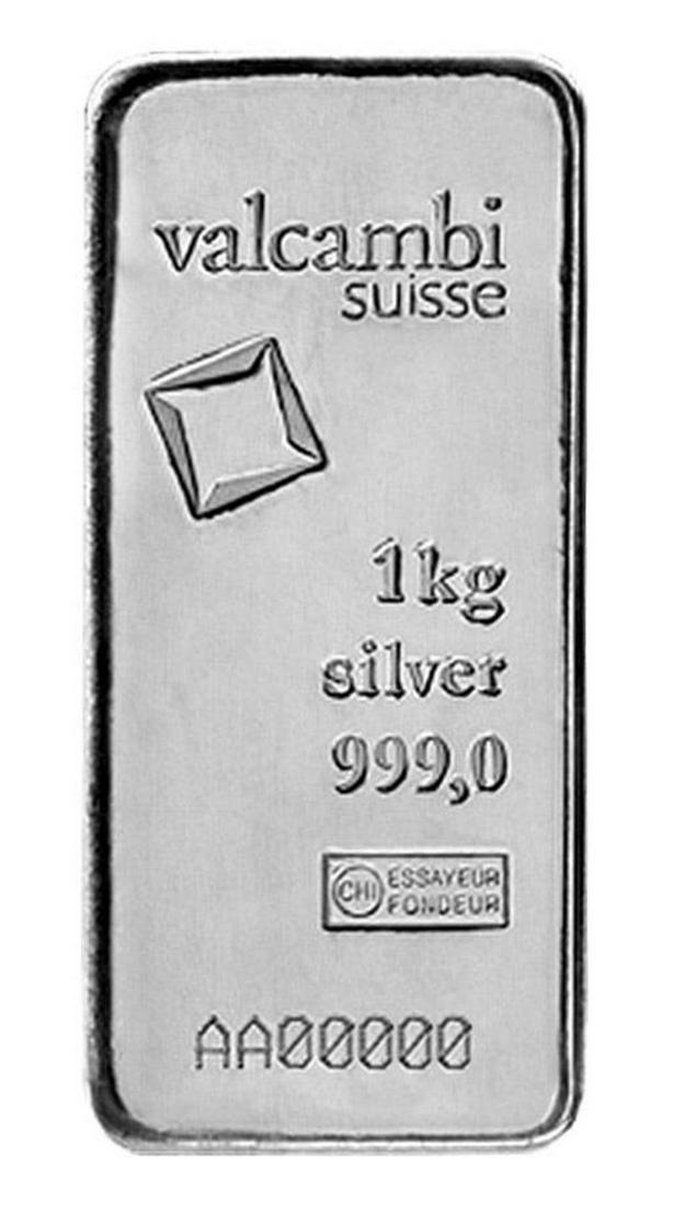 Last Minute! Valcambi Kilo .999 Silver Bar (1 of 3)