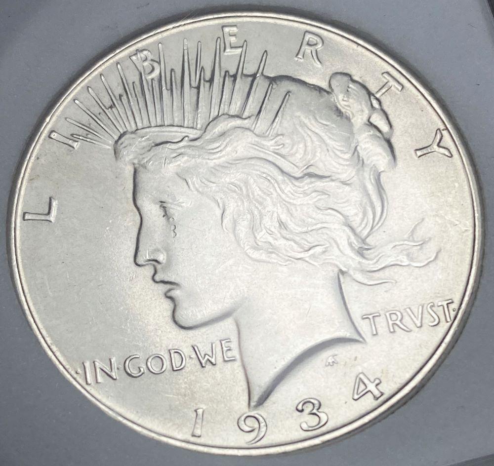 1934-D Peace Silver Dollar MS66 (1 of 4)