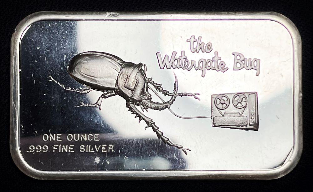 The Watergate Bug 1 ozt .999 Silver Bar (1 of 2)