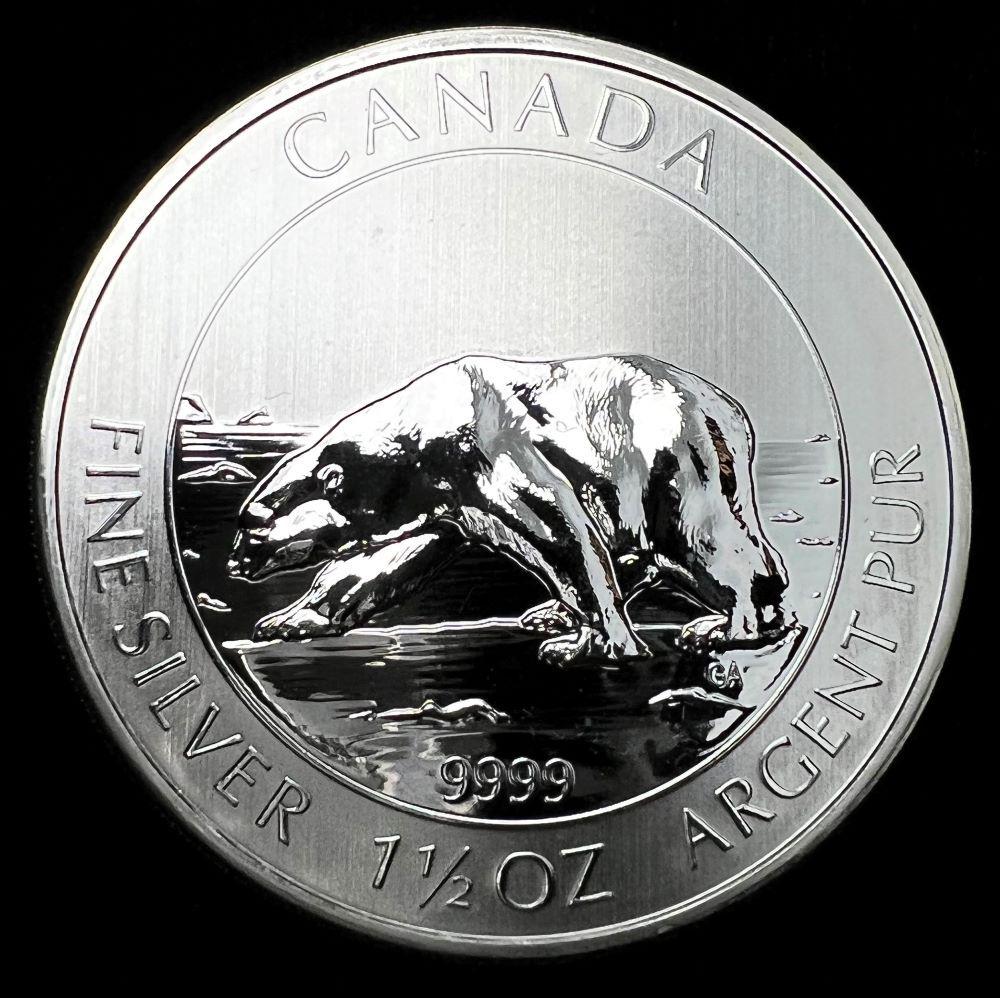 2013 Canada Polar Bear .9999 Silver 1.5 ozt (1 of 3)