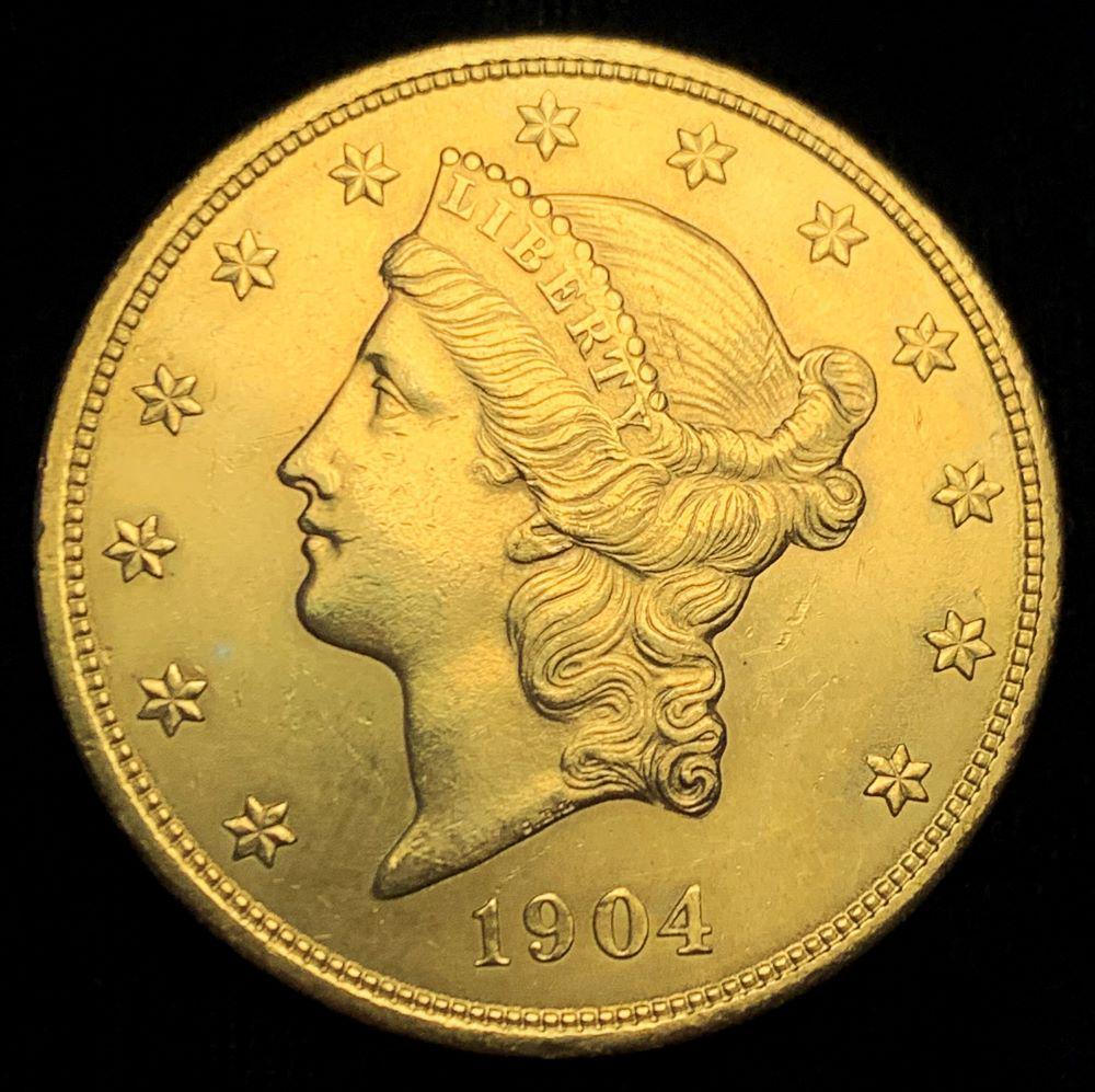 Last Minute! 1904 Liberty $20 Gold MS63 "Look" Details (1 of 2)