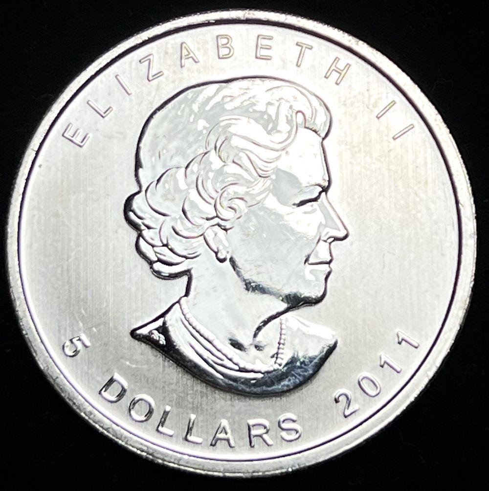 2011 Canada Silver Maple Leaf 1 ozt .9999 Silver (1 of 2)