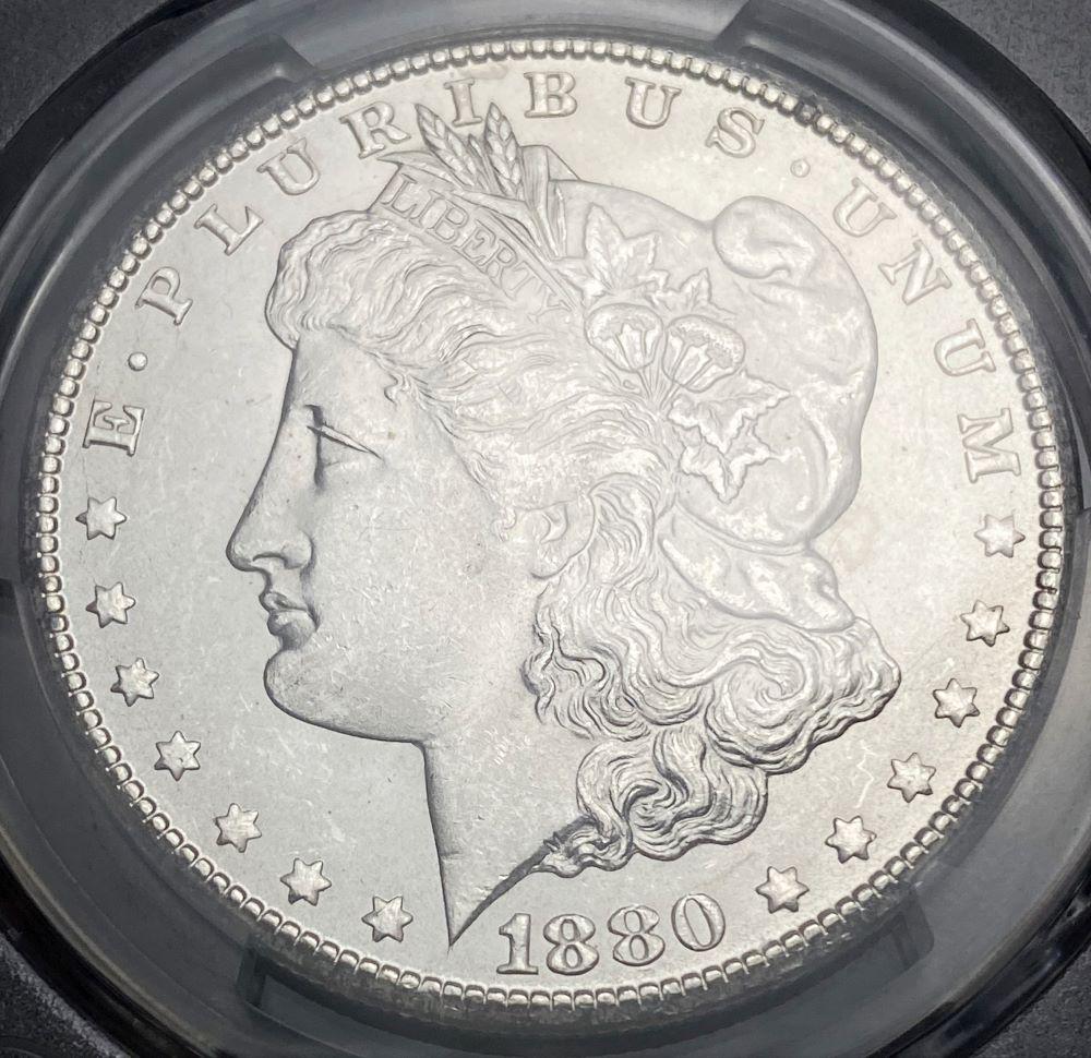 Last Minute! 1880-CC Morgan Silver Dollar PCGS MS63 (1 of 4)