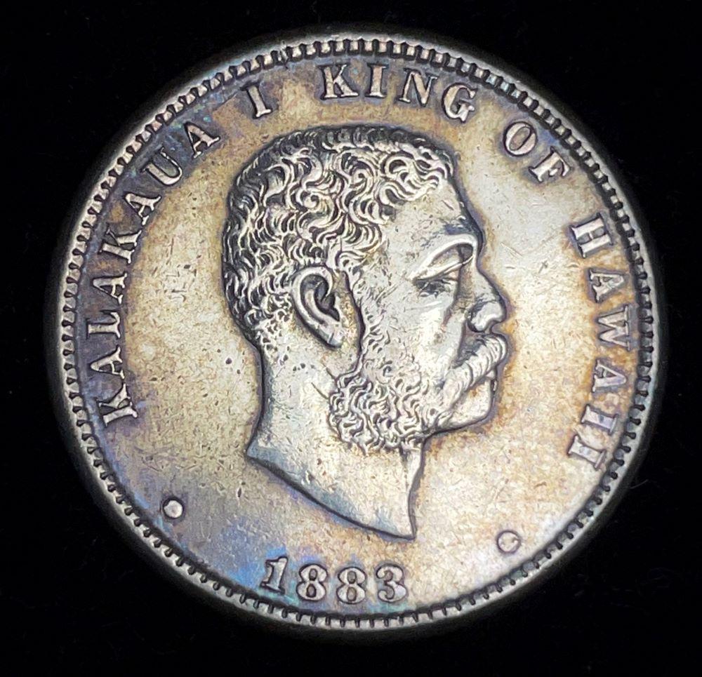 Last Minute! 1883 Hawaii Silver Quarter Dollar (1 of 2)