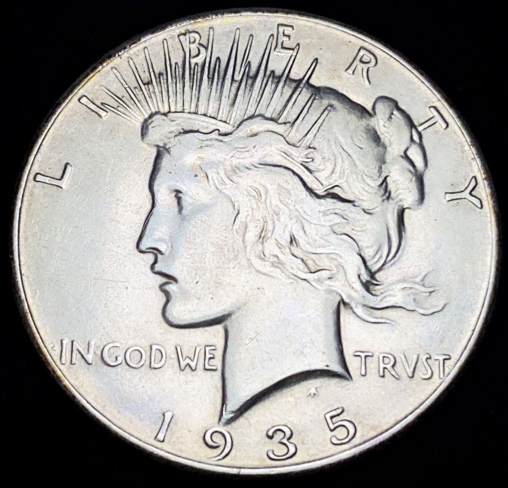 1935 Peace Silver Dollar MS62 (1 of 2)