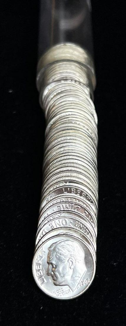 Roll (50-Coins) 1962 Roosevelt 90% Silver Dime (1 of 4)