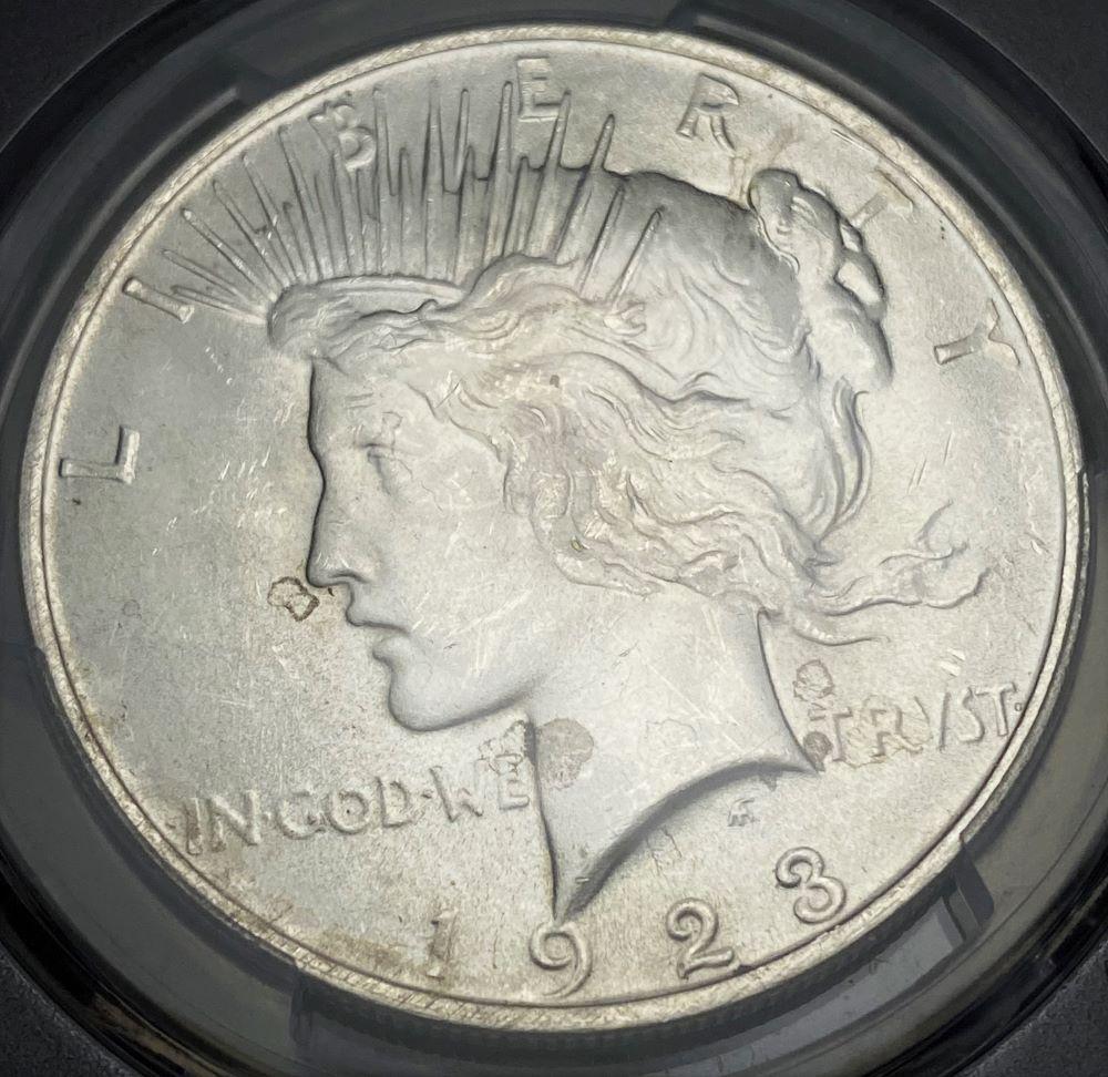 1923 Peace Silver Dollar PCGS MS63 (1 of 4)