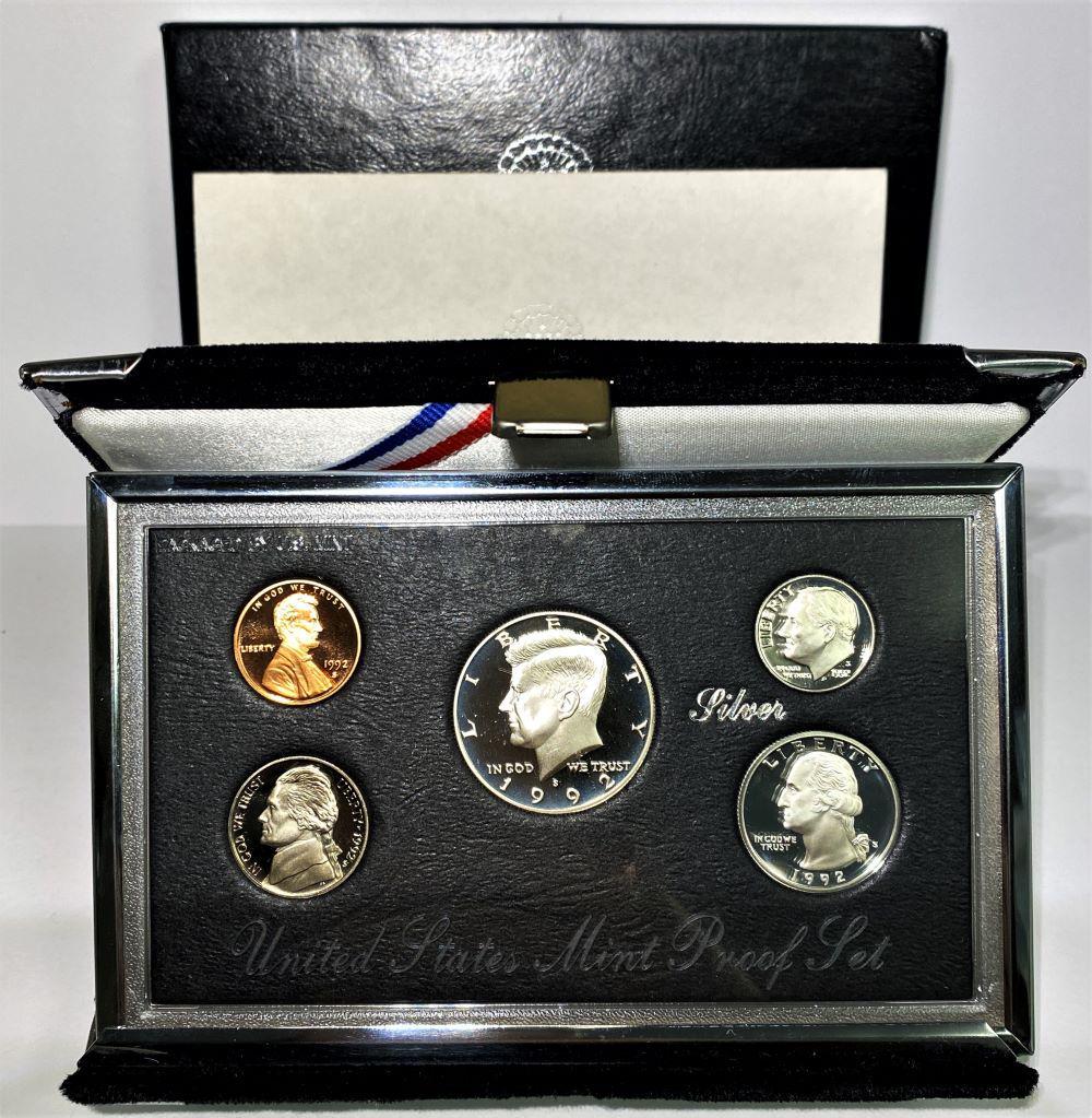 1992-S U.S. Mint Premier Silver Proof Set (5-coins) (1 of 4)