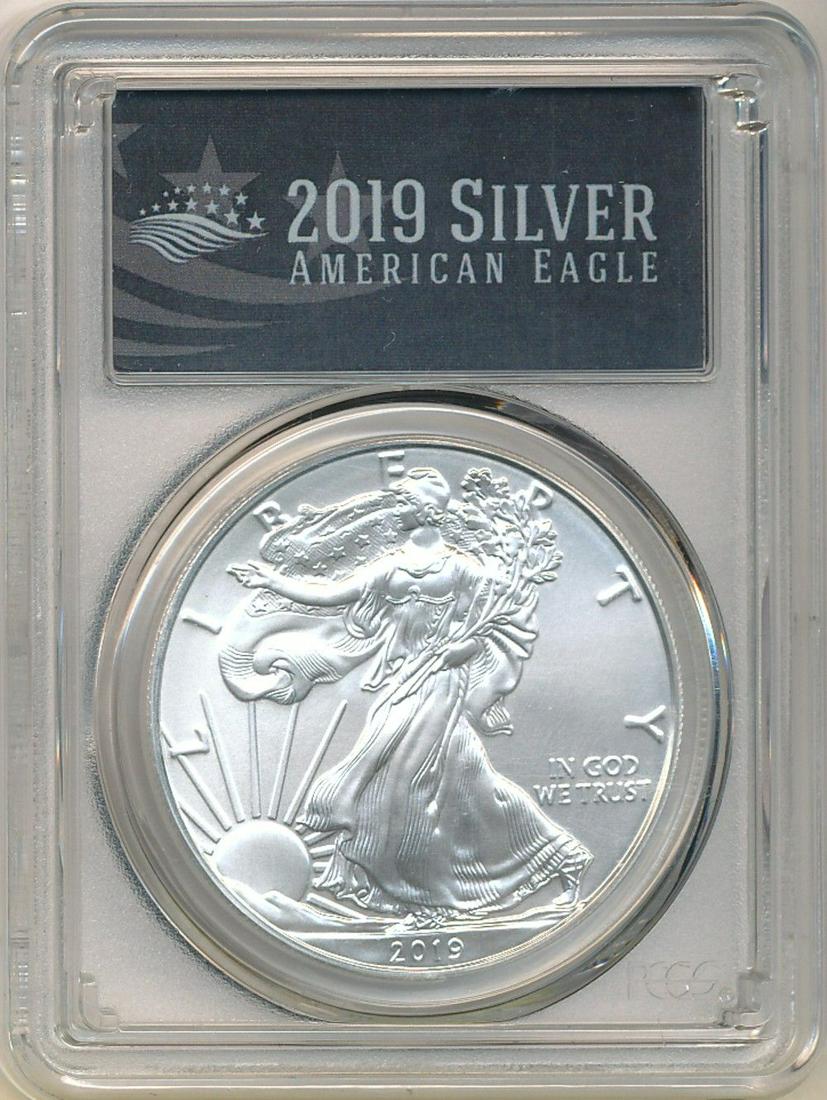 2019 American Silver Eagle First Day Of Issue PCGS MS70 (1 of 2)