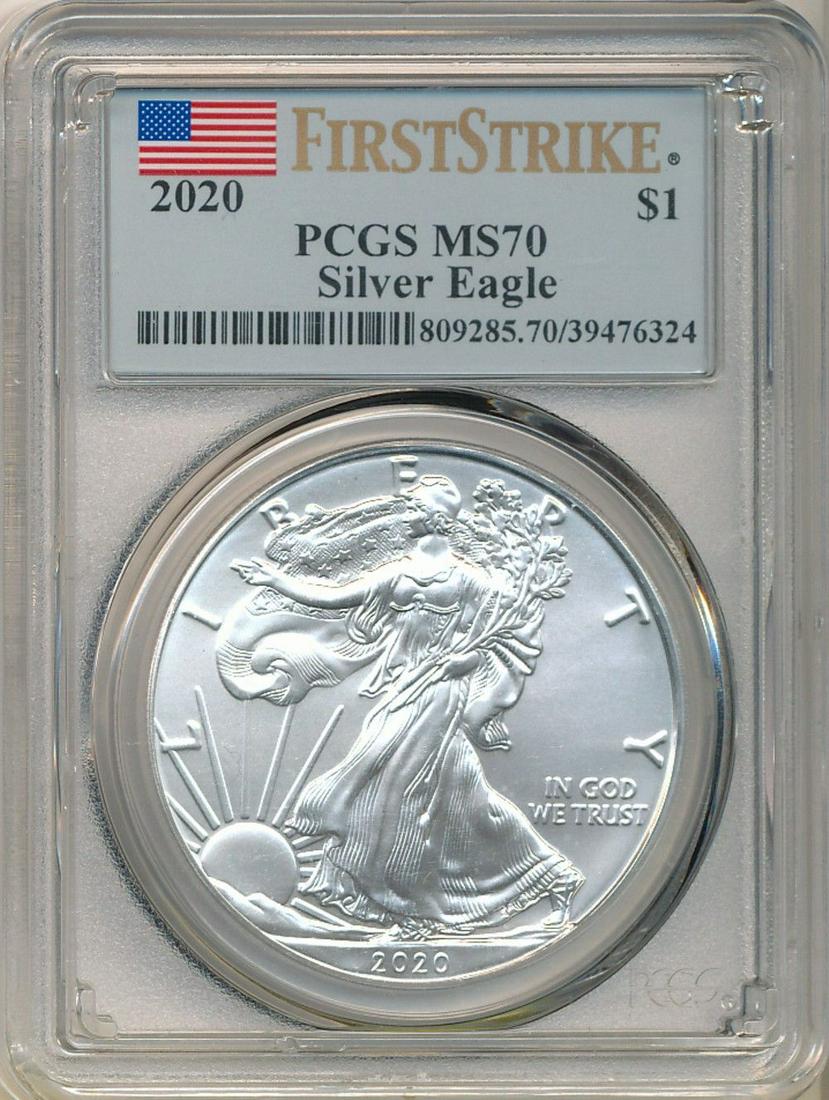 2020 American Silver Eagle First Strike PCGS MS70 (1 of 2)