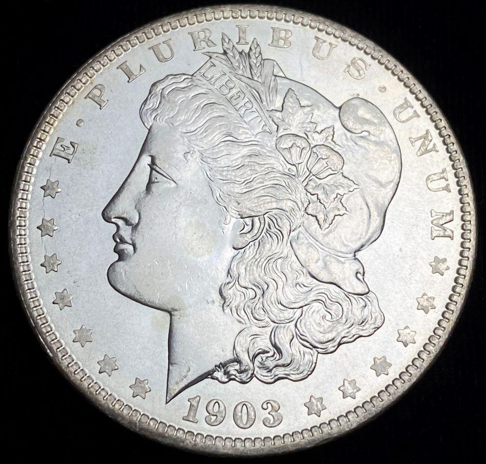 Extremely Fresh 1903-O Morgan Silver Dollar MS66+ (1 of 2)