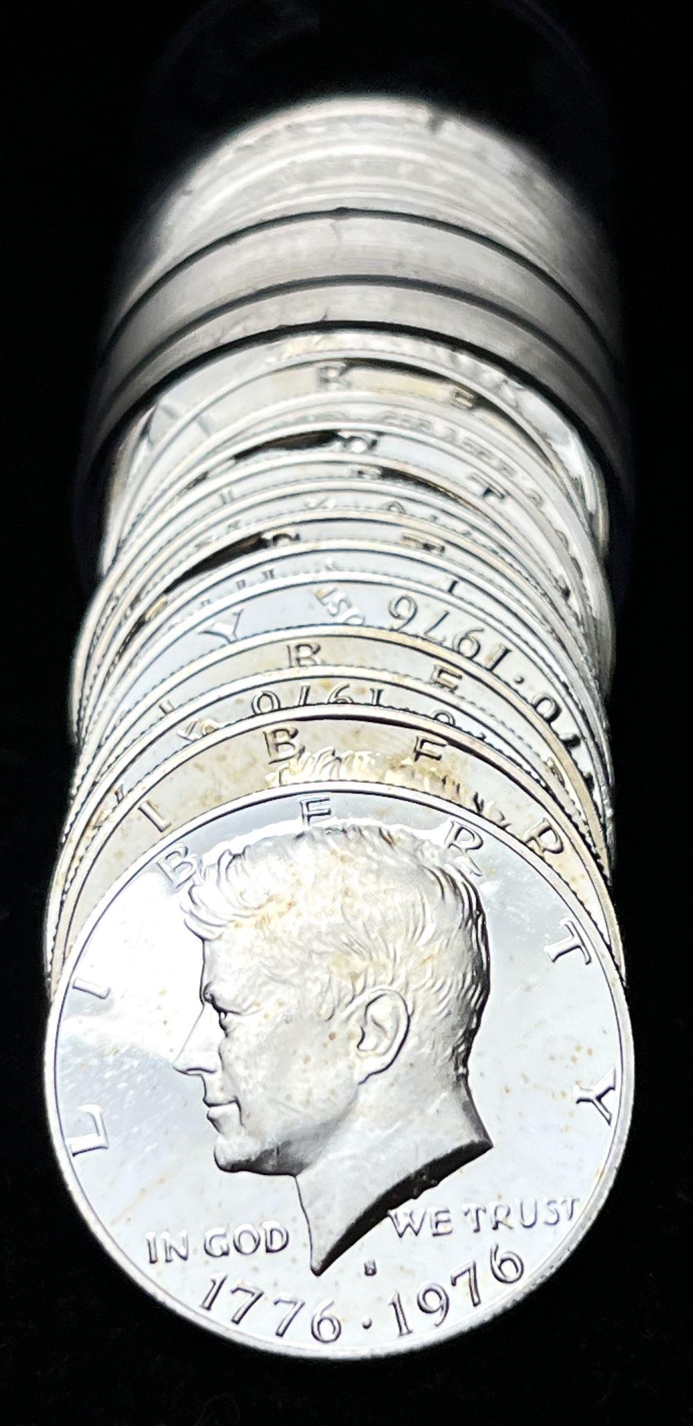 Roll(20) 1976 Kennedy 40% Silver Proof Half-Dollar (1 of 4)