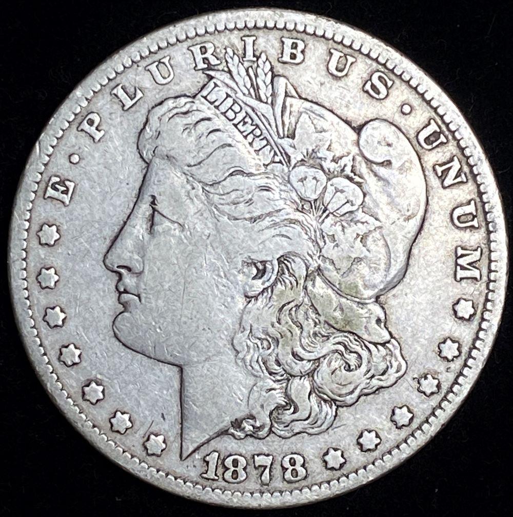 1878 7TF R. 1879 Morgan Silver Dollar VF (1 of 2)