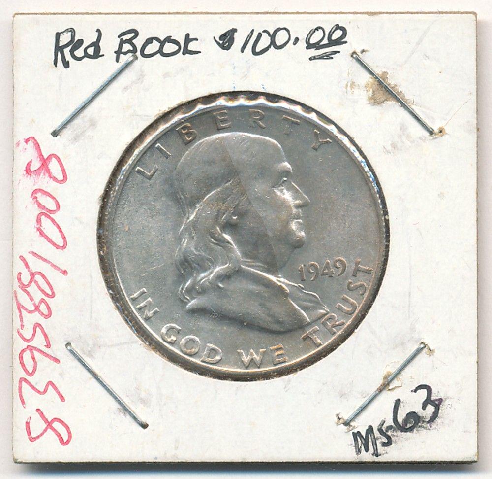 1949-S Franklin Silver Half Dollar MS63 (1 of 2)