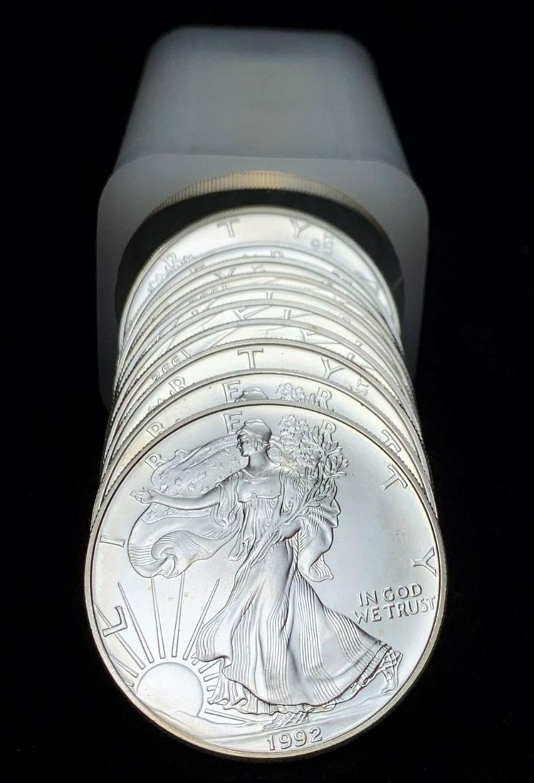 Original Treasury Roll (20) 1992 American Silver Eagle (1 of 4)