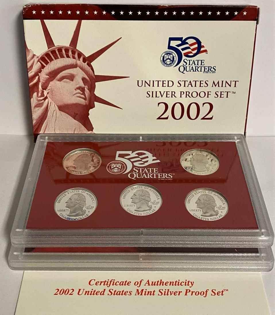 2002 United States Mint Silver Proof Set (10-coins) (1 of 4)