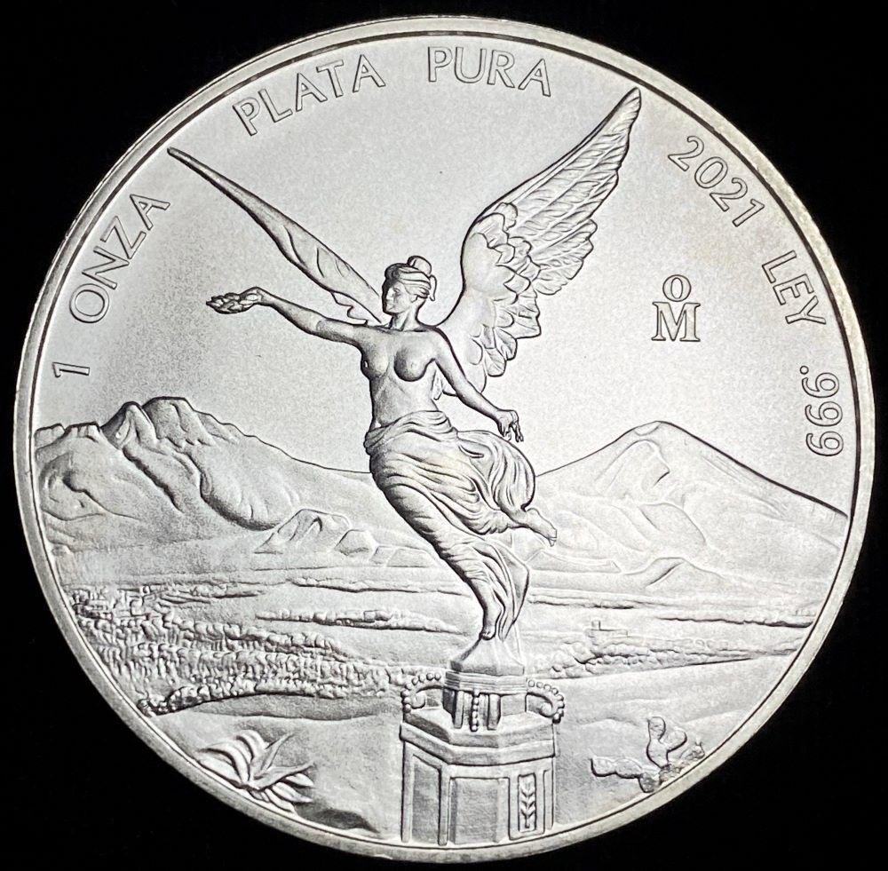 2021 Mexico Libertad .999 Silver 1 ozt: Winner shall receive the exact coin shown here. (RR/TVC=UE)