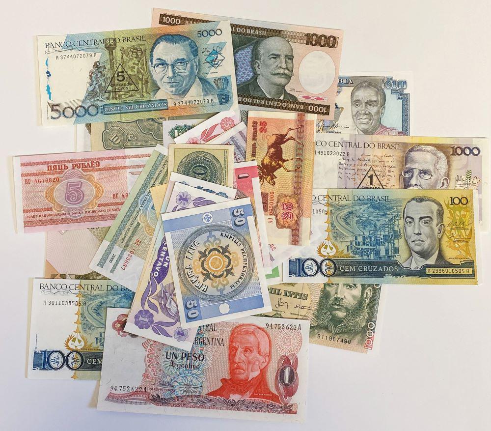 Assorted Foreign Paper Currency (1 of 15)