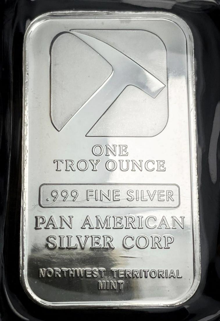 Pan American .999 Silver Corp 1 ozt Bar: Winner shall receive the exact bar shown here. (RR)
