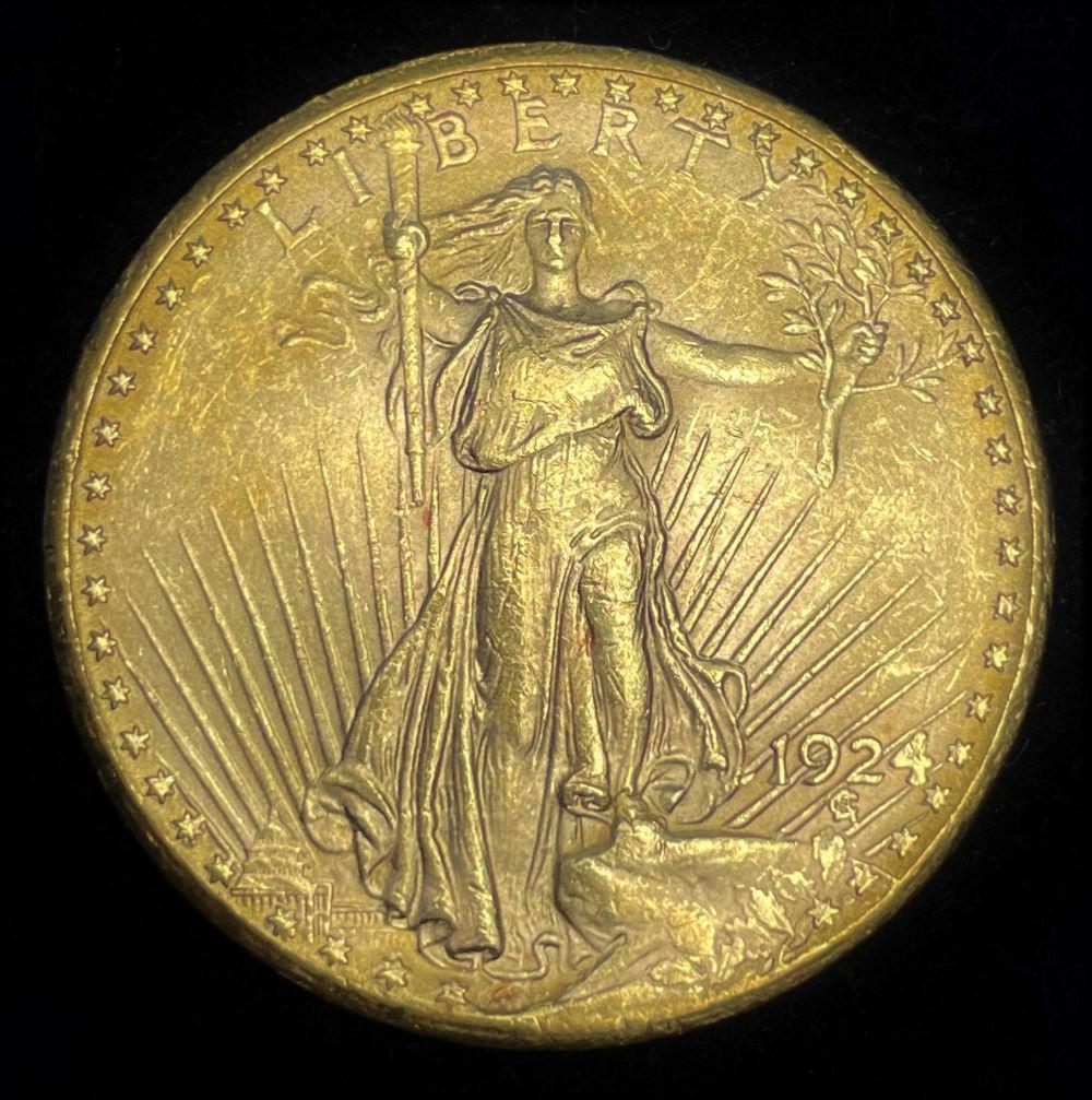 Last Minute! 1924 $20 Saint Gaudens Gold MS64 (1 of 2)