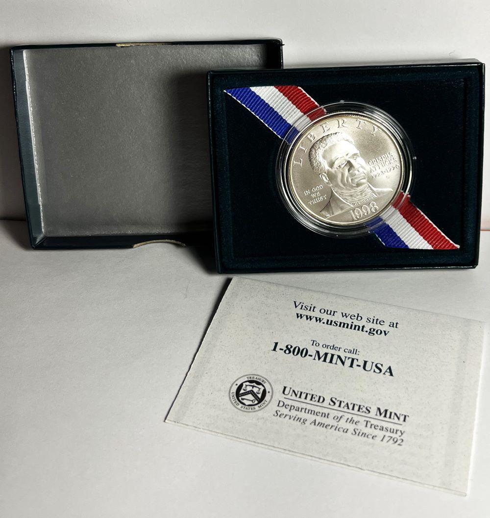 1998 Black Revolutionary Patriots Commem. Silver $1 OGP (1 of 4)