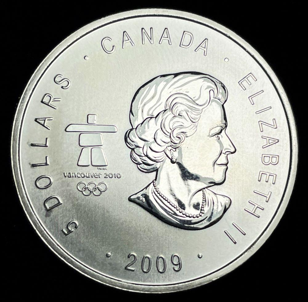 2009 Olympic 1 ozt Canada Maple Leaf .9999 Silver (1 of 2)