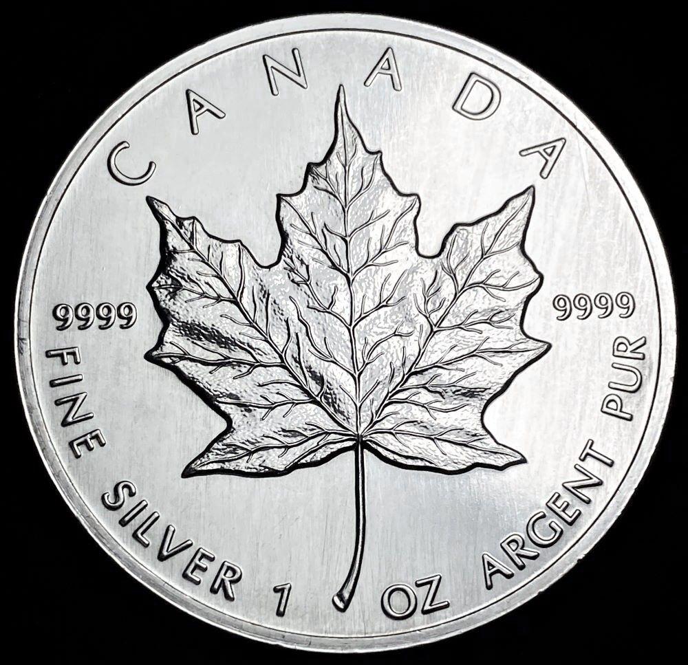 1988 Canada $5 Maple Leaf .9999 Silver 1 ozt (1 of 2)