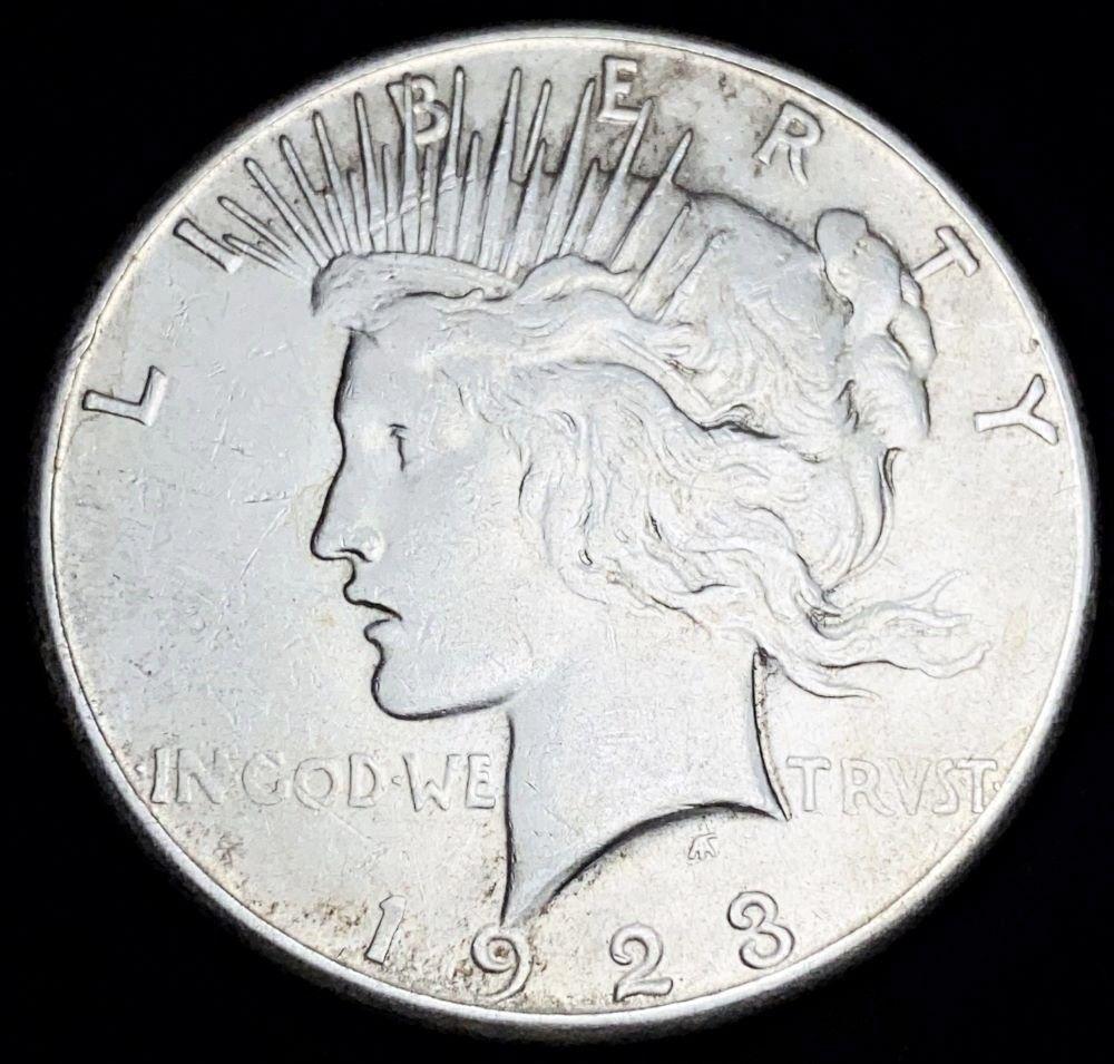 1923-S Peace Silver Dollar Almost Mint (1 of 2)