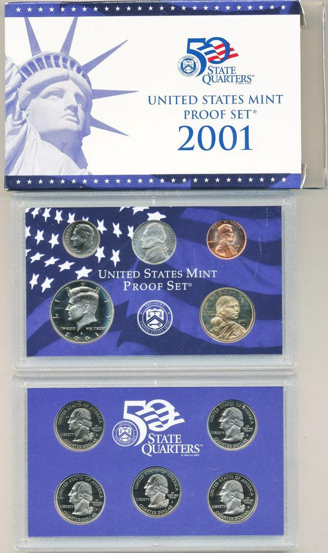 2001 United States Mint Proof Set (10-coins) (1 of 2)