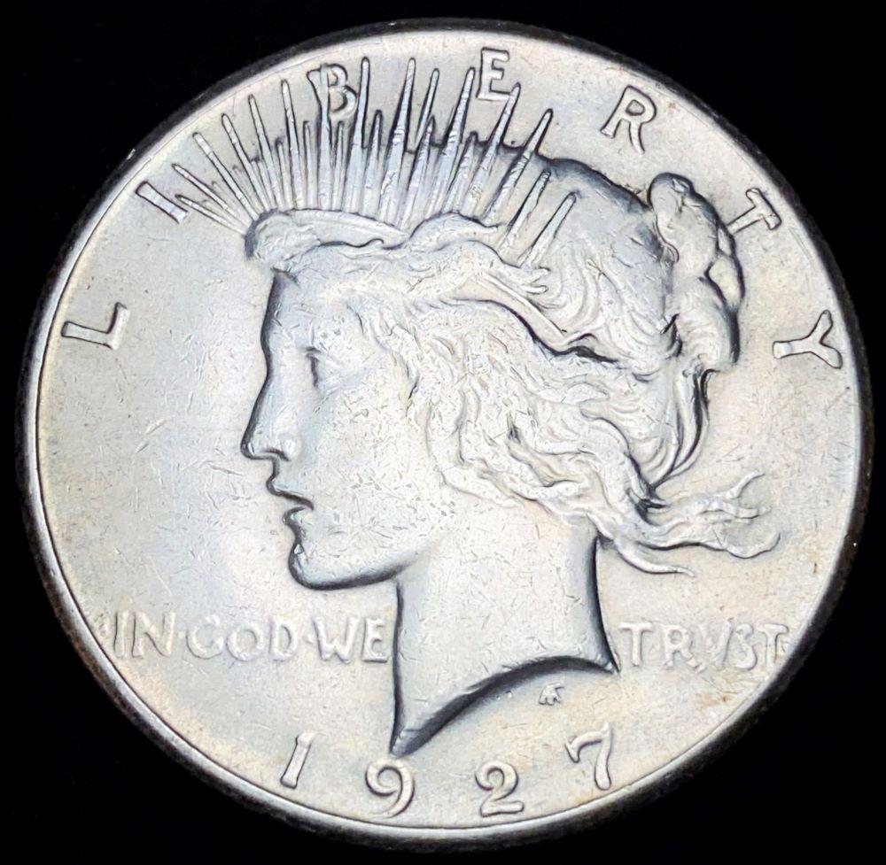 1927 Peace Silver Dollar AU (1 of 2)
