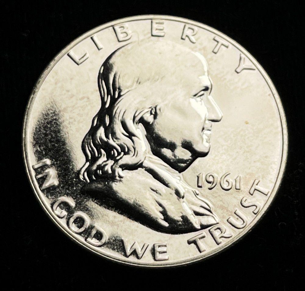 1961 Franklin Proof Half-Dollar 90% Silver (1 of 2)