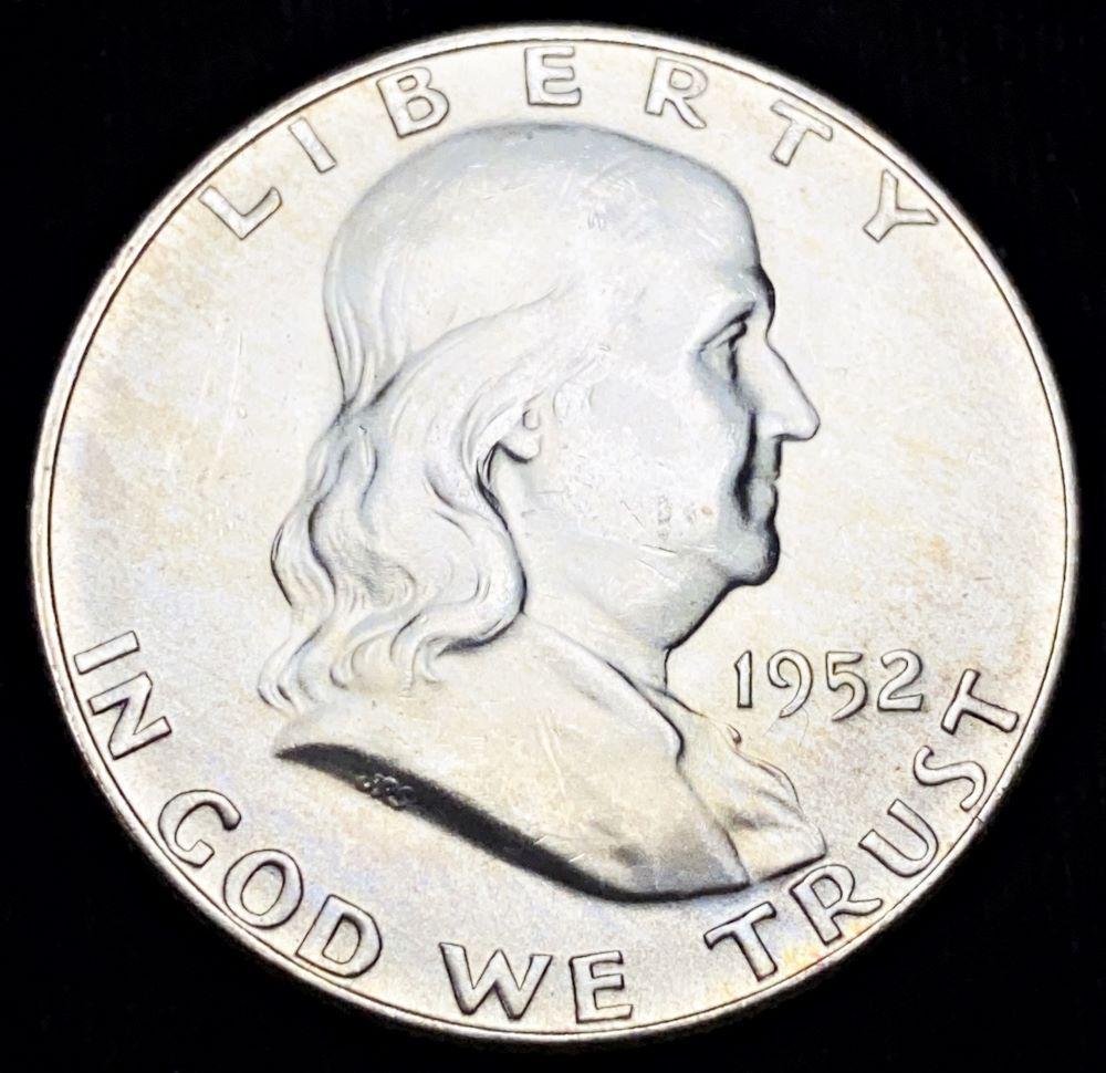 1952-D Franklin Silver Half Dollar MS63 (1 of 2)