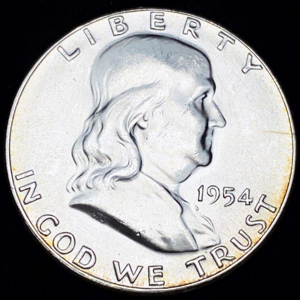1954 Franklin Silver Half Dollar MS63 (1 of 2)