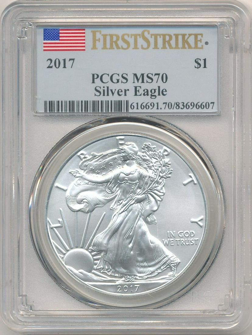 2017 American Silver Eagle PCGS MS70 (1 of 4)