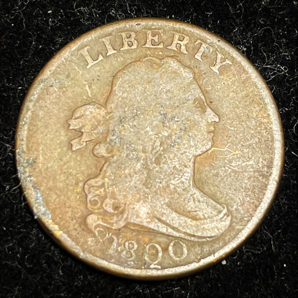 1800 Draped Bust Half Cent (1 of 2)