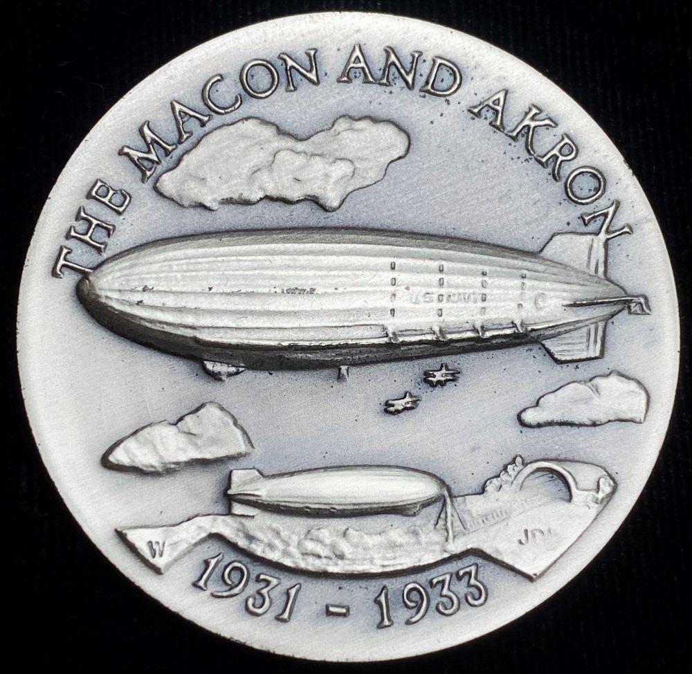 1931-1933 "The Macon And Akron" Longines Symphonette Sterling Silver: Winner shall receive the exact coin shown here. (RR/B)
